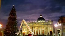 Vatican Christmas Tree 2015 at Saint Peter’s Square preparations