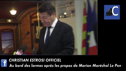 Christian Estrosi au bord des larmes après les propos de MMLP