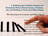 How to Write a Cause and Effect Essay