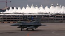 F 16s Leave Denver International Airport