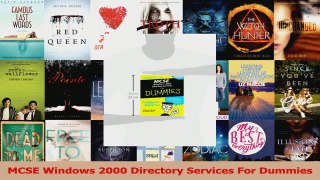 Read  MCSE Windows 2000 Directory Services For Dummies Ebook Free