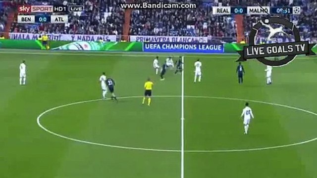 Karim Benzema Fantastic Shot Chance - Real Madrid vs Malmö FF - Champions League - 08.12.2015