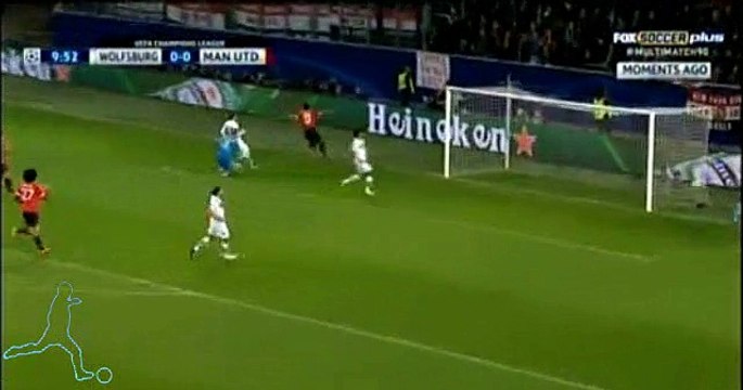 GOAL Anthony Martial - Wolfsburg 0-1 Manchester United - 08.12-2015