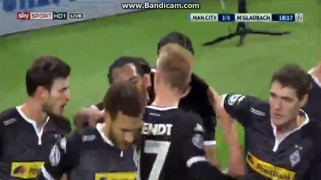 Julian Korb Goal 1-1 Manchester City vs B. Monchengladbach 08.12.2015