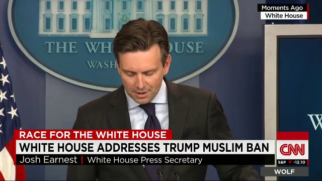 The fact is what Donald J. Trump said yesterday disqualifies him from serving as president, White House