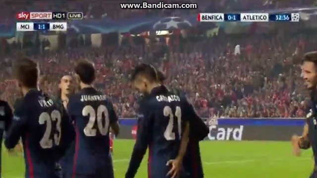 Saul Niguez Goal 0-1 Benfica vs Atletico Madrid (ChAMPIONS lEAGUE) 08.12.2015