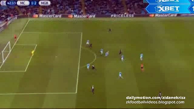 1-2 Raffael Goal - Manchester City v. Mönchengladbach Champions League 08.12.2015 HD