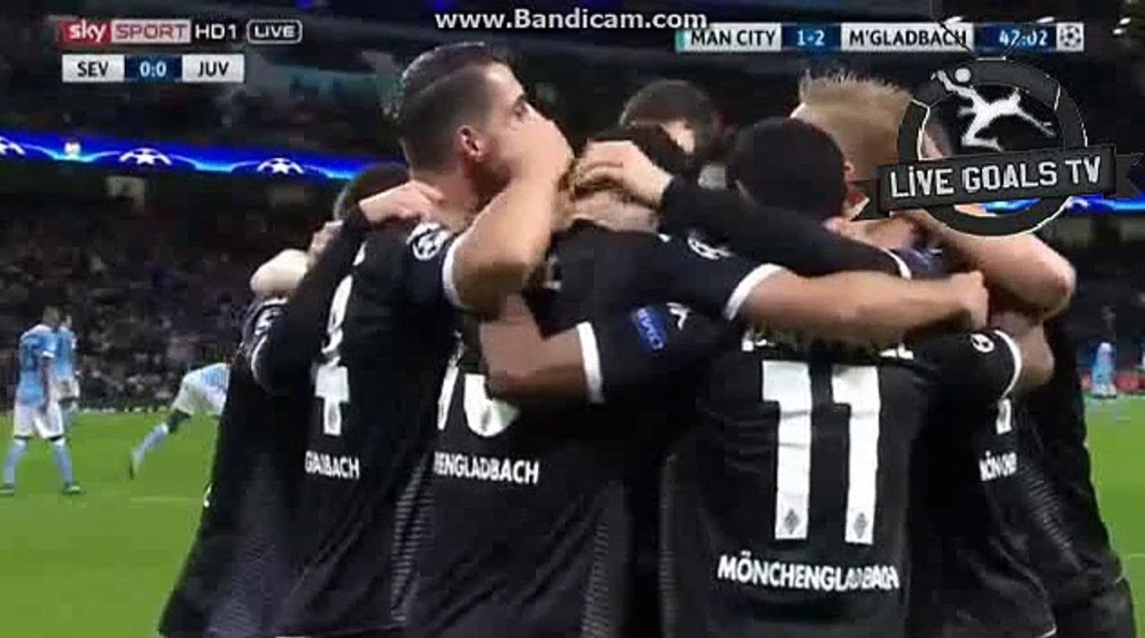 Raffael Brilliant Goal - Manchester City 1-2 Borussia Mönchengladbach - Champions League - 08.12.2015