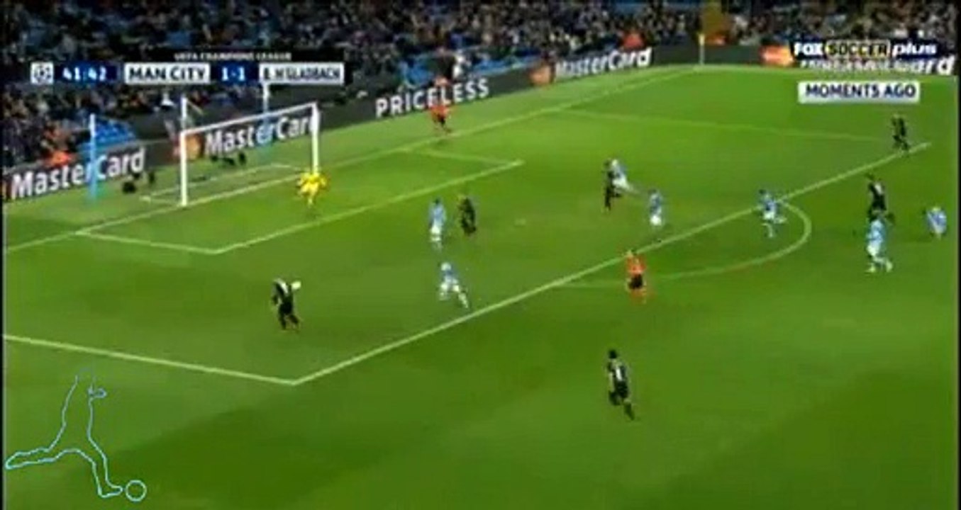 GOAL Raffael - Manchester City 1-2 M'gladbach - 8.12.2015