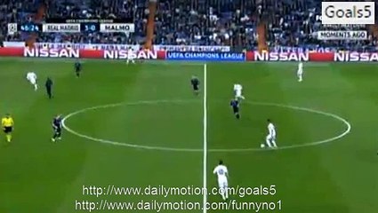 Cristiano Ronaldo 2 nd Goal Real Madrid 4 - 0 Malmo Champions League 8-12-2015