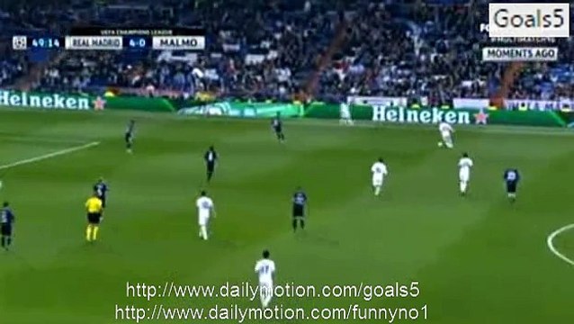 Cristiano Ronaldo 3 rd Goal Real Madrid 5 - 0 Malmo Champions League 8-12-2015