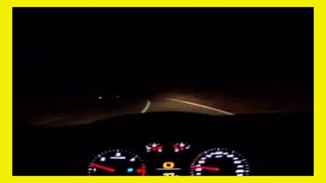 Sprint In Strada di Montagna con audi s3 di notte - Sprint In Mountain Road with audi s3 night