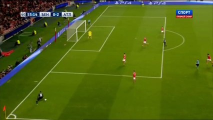 0-2 GoalUEFA  Champions League  Group C - 08.12.2015, SL Benfica 0-2 Atlético Madrid
