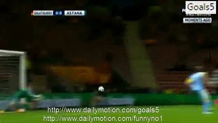Patrick Twumasi  Goal Galatasaray 0 - 1 FC Astana Champions League 8-12-2015