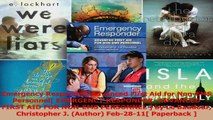 PDF Download  Emergency Responder Advanced First Aid for NonEMS Personnel EMERGENCY RESPONDER Download Online