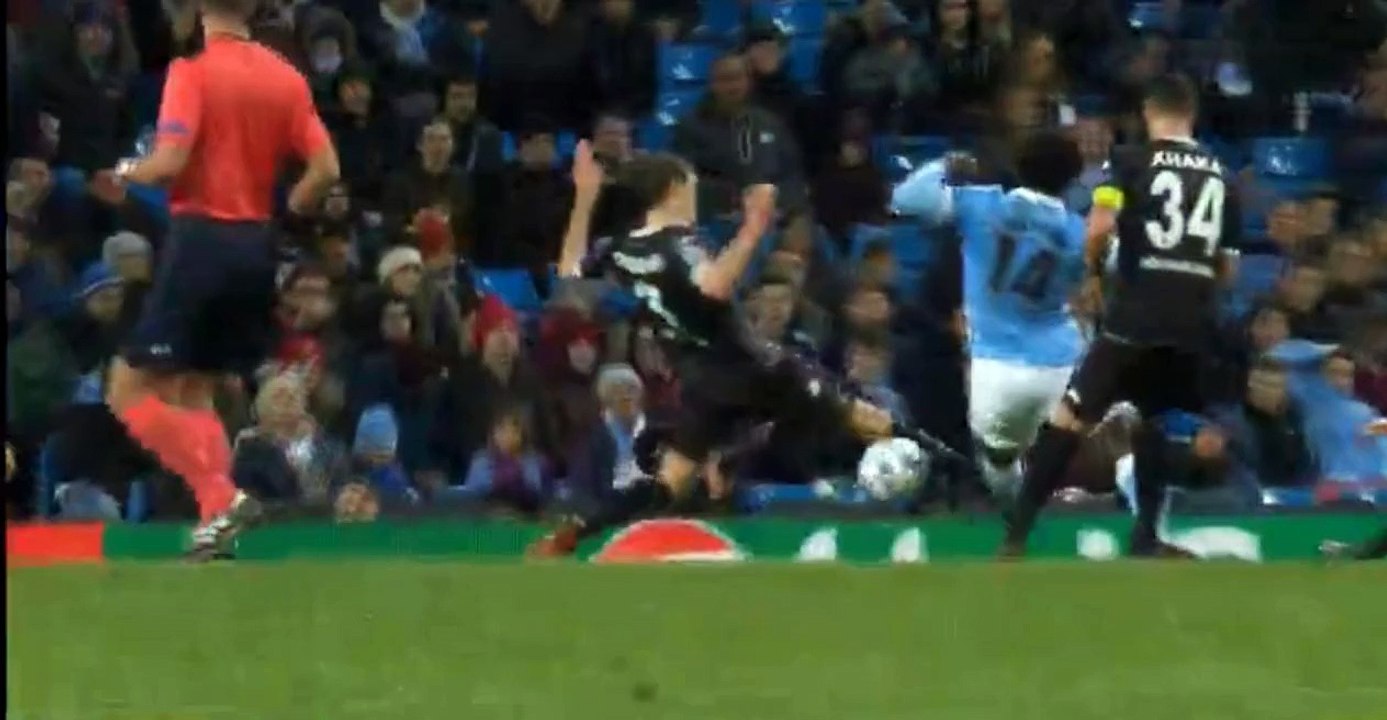 Goal Raheem Sterling - Manchester City 2-2 Borussia Moenchengladbach (08.12.2015) Champions League