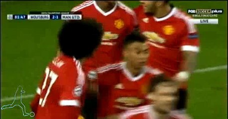 Josuha Guilavogui Incredible Own Goal Wolfsburg 2 - 2 Manchester United (UCL) 2015