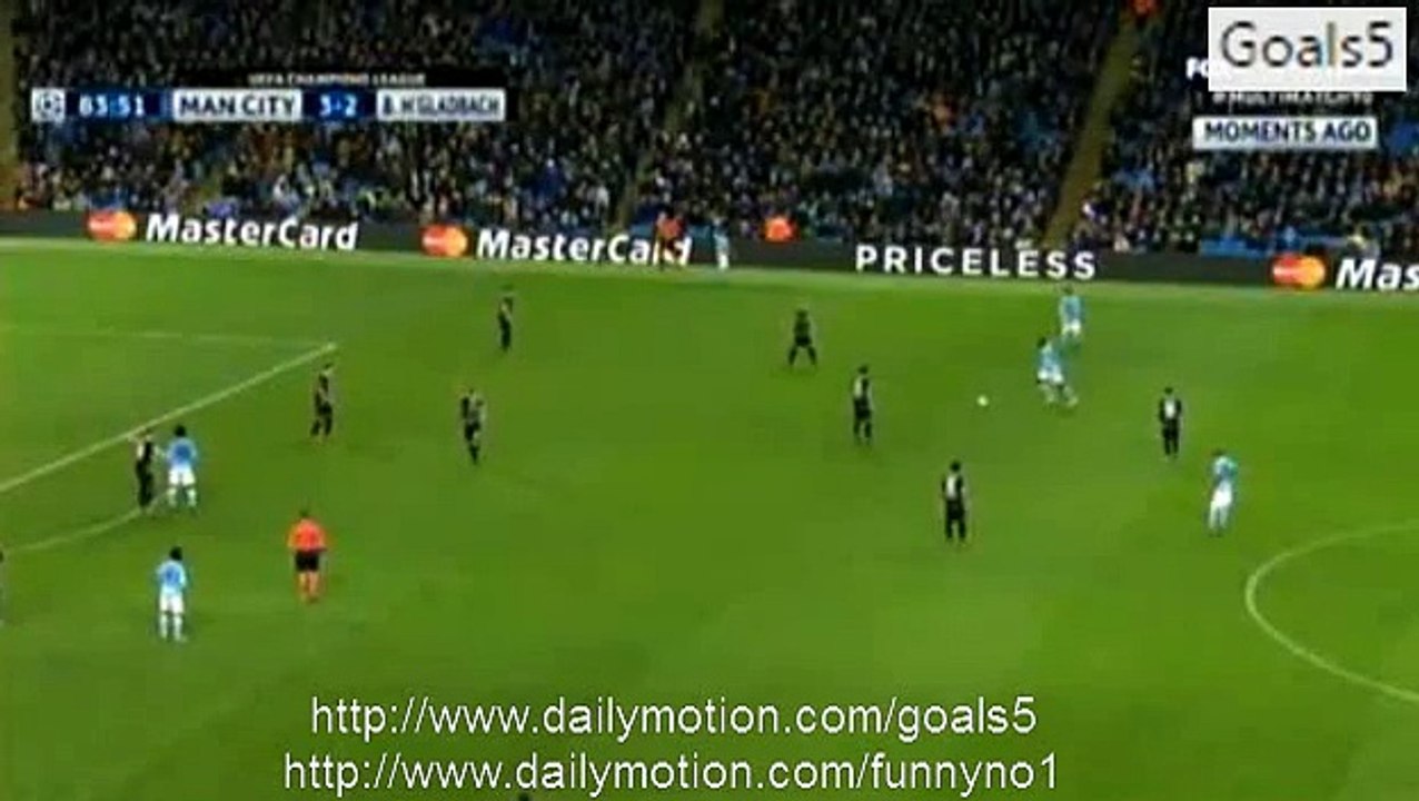 Wilfried Bony Goal Manchester City 4 - 2 Monchengladbach Champions League 8-12-2015