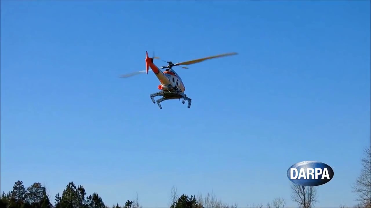 DARPA - Helicopter Mission Adaptive Rotor (MAR) Robotic Landing Gear Testing