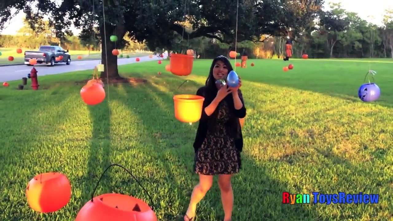 SURPRISE TOYS CHALLENGE in Halloween Jackolantern Egg Surprise Blind Bags MLP Ryan ToysRev