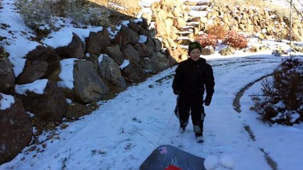 Sledding!! FUN! Snow ICE, KIDS and FUN!!