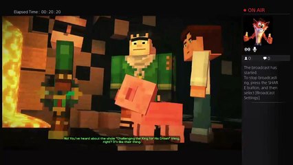 (Mangnus Temple) Minecraft Story Mode PS4 Broadcast Episode 2 Full Part 2 (FINAL)