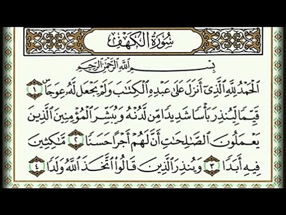 سورة الكهف كاملة بصوت السديس استمع واقرأ معه