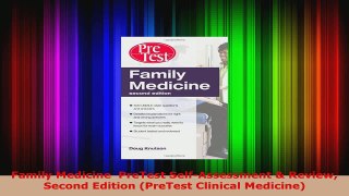 Read  Family Medicine  PreTest SelfAssessment  Review Second Edition PreTest Clinical EBooks Online