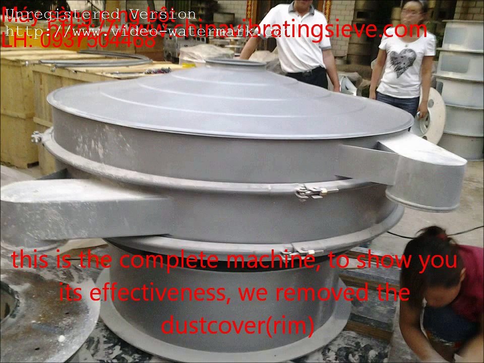 Máy sàng rung bột trà xanh, máy sàng bột gia vị, máy rây bột thức ăn chăn nuôi, máy phân loại bột cám gạo