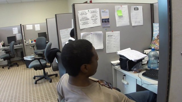 Guy eats a Ghost Pepper at the office... He's Crazy!