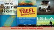 Read  Master the TOEFL Reading Skills 1st ed Petersons Master the TOEFL Reading Skills Ebook Free