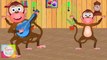 Five Little Monkeys Jumping on the Bed Nursery Rhyme - Animation Rhymes For Children  Animation