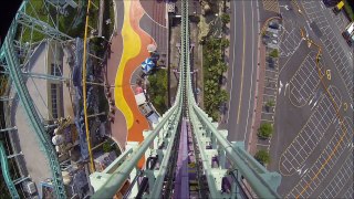 Manège roller coaster pov hd fête foraine