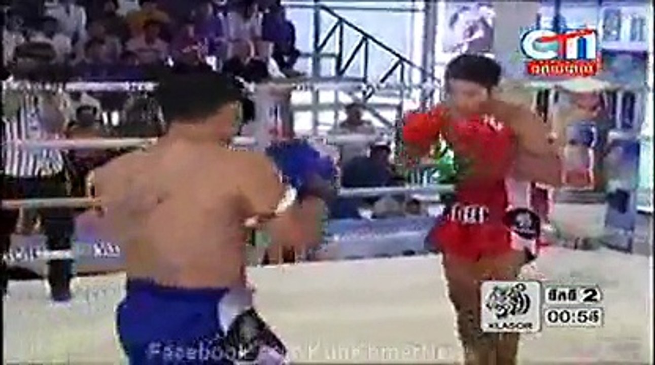 Khmer Boxing | Som Vichhai VS Thai | Angkor Arena | 02 December 2015