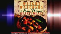 Weight Watchers Slim Ways Hearty Meals