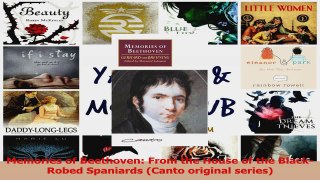 PDF Download  Memories of Beethoven From the House of the BlackRobed Spaniards Canto original series Read Online