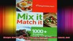 Weight Watchers Mix it Match it 1000 Breakfast Lunch and Dinner Combinations