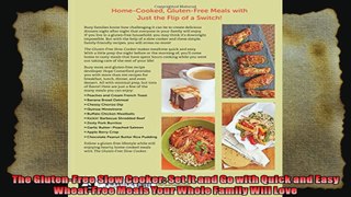 The GlutenFree Slow Cooker Set It and Go with Quick and Easy WheatFree Meals Your Whole