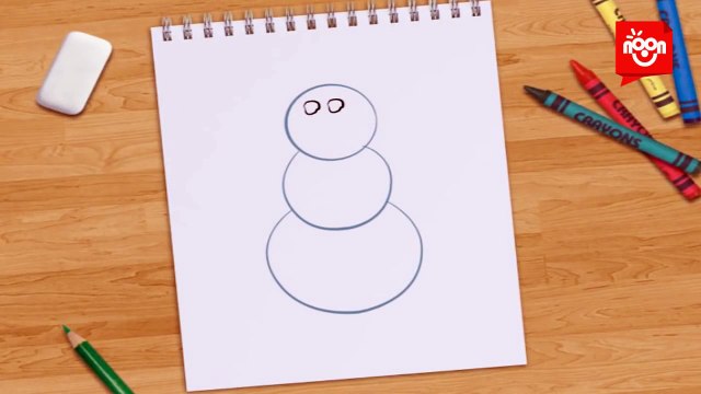 Beraber Çizelim - Kardan Adam (Çocuklar İçin Resim Dersi)