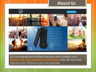 JUS | solar battery case for the iPhone 6 and even 6S