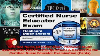 Read  Certified Nurse Educator Exam Flashcard Study System CNE Test Practice Questions  Review EBooks Online
