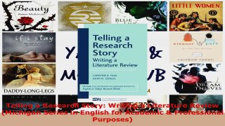 Download  Telling a Research Story Writing a Literature Review Michigan Series in English for Ebook Free