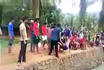 Desi funny clips - water jump accident
