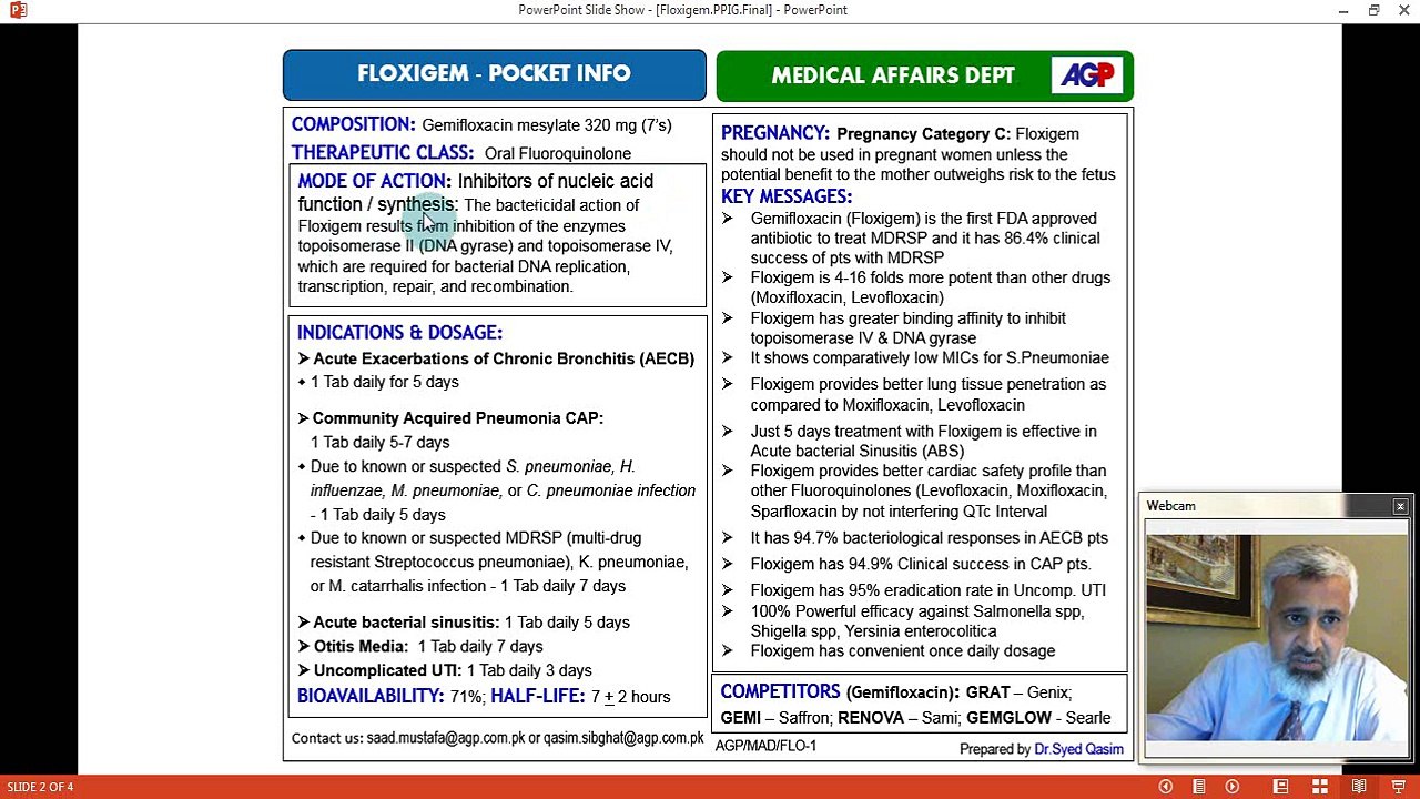 Floxigem Pocket Info Training by Dr.Saad