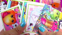 4 Shopkins Season 1 & 2 STICKERS Blind Bag PACKS Collection Box Unboxing Video Cookieswirl