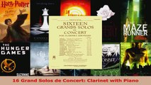 Read  16 Grand Solos de Concert Clarinet with Piano EBooks Online
