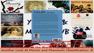 Read  Navlipi Volume 2 A New Universal Script Alphabet Accommodating the Phonemic Ebook Free