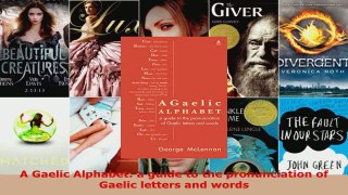 Download  A Gaelic Alphabet a guide to the pronunciation of Gaelic letters and words EBooks Online