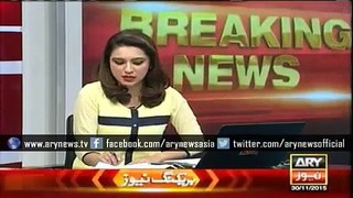Ary News Headlines 1 December 2015 , Lates News About Pakistan and Indian PMs Met in Paris