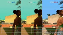 Grand Theft Auto San Andreas PS4 vs PS2 vs PS3 Frame-Rate Test